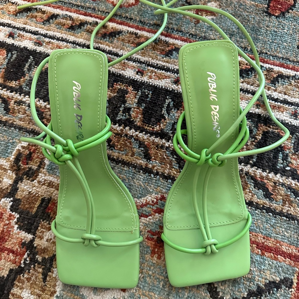 Public Desire Green Heels